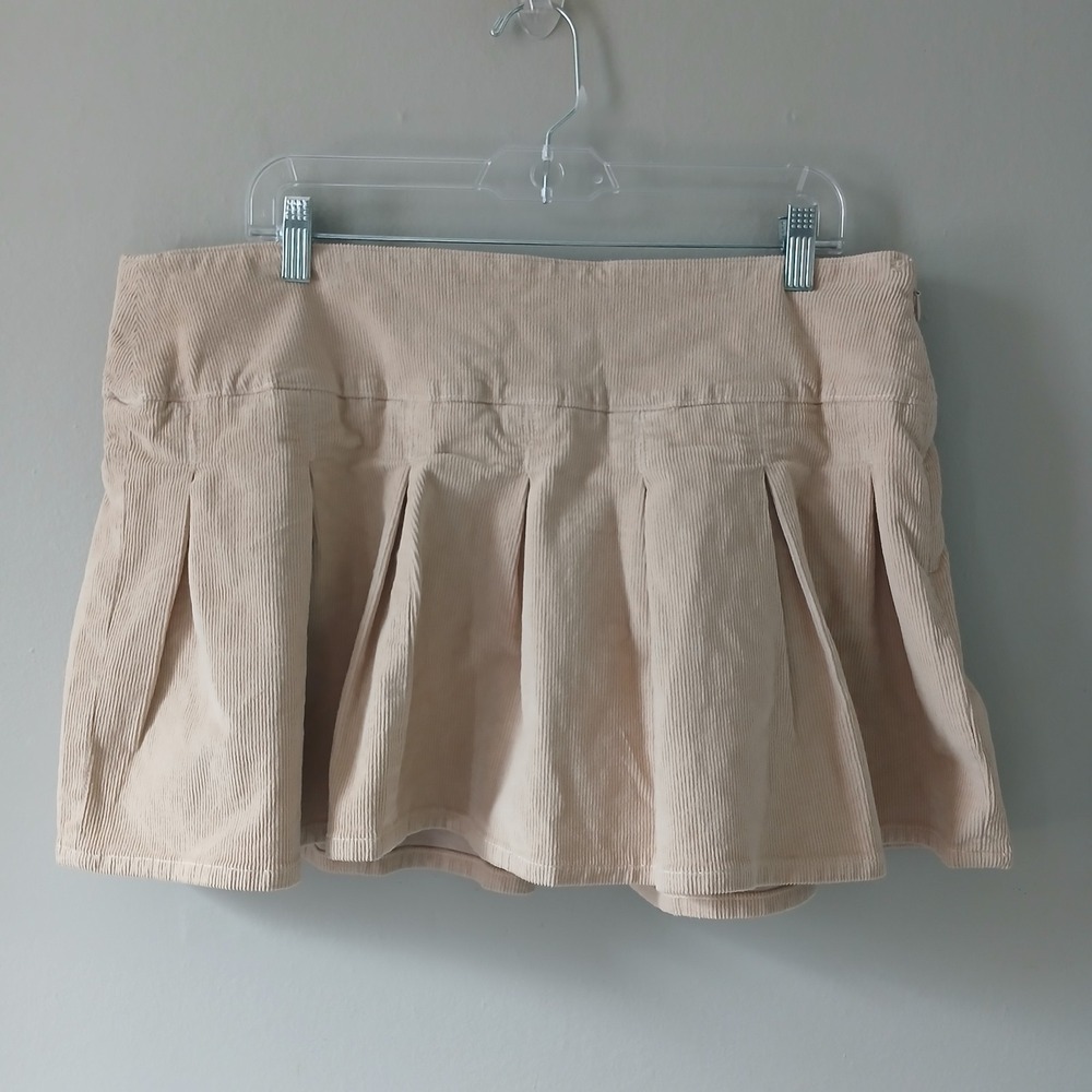 American Eagle Women's Size 14 Corduroy Pleated High-Rise Mini Skort Cotton NWT!